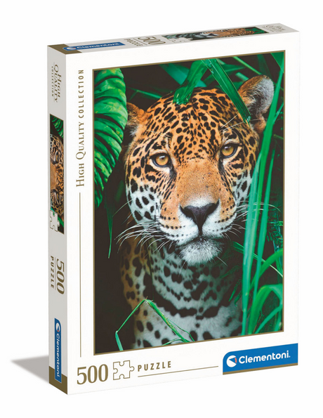 Clementoni puzzel 500 stukjes jaguar in the jungle