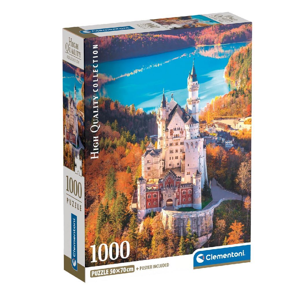 Clementoni høykvalitetssamling Puzzle Neuschwanstein 1000 stykker