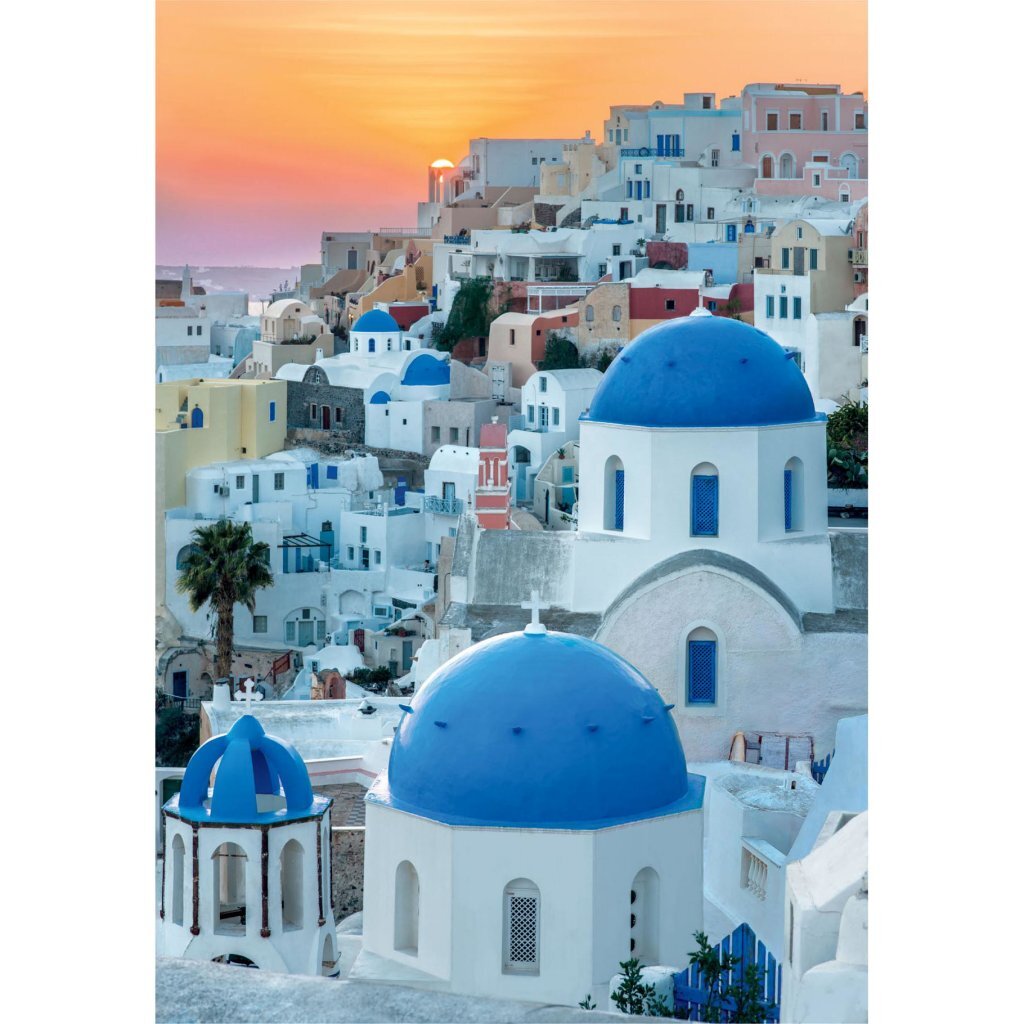 Clementoni vysoce kvalitní sbírka Puzzle + Poster Santorini 1000 kusů