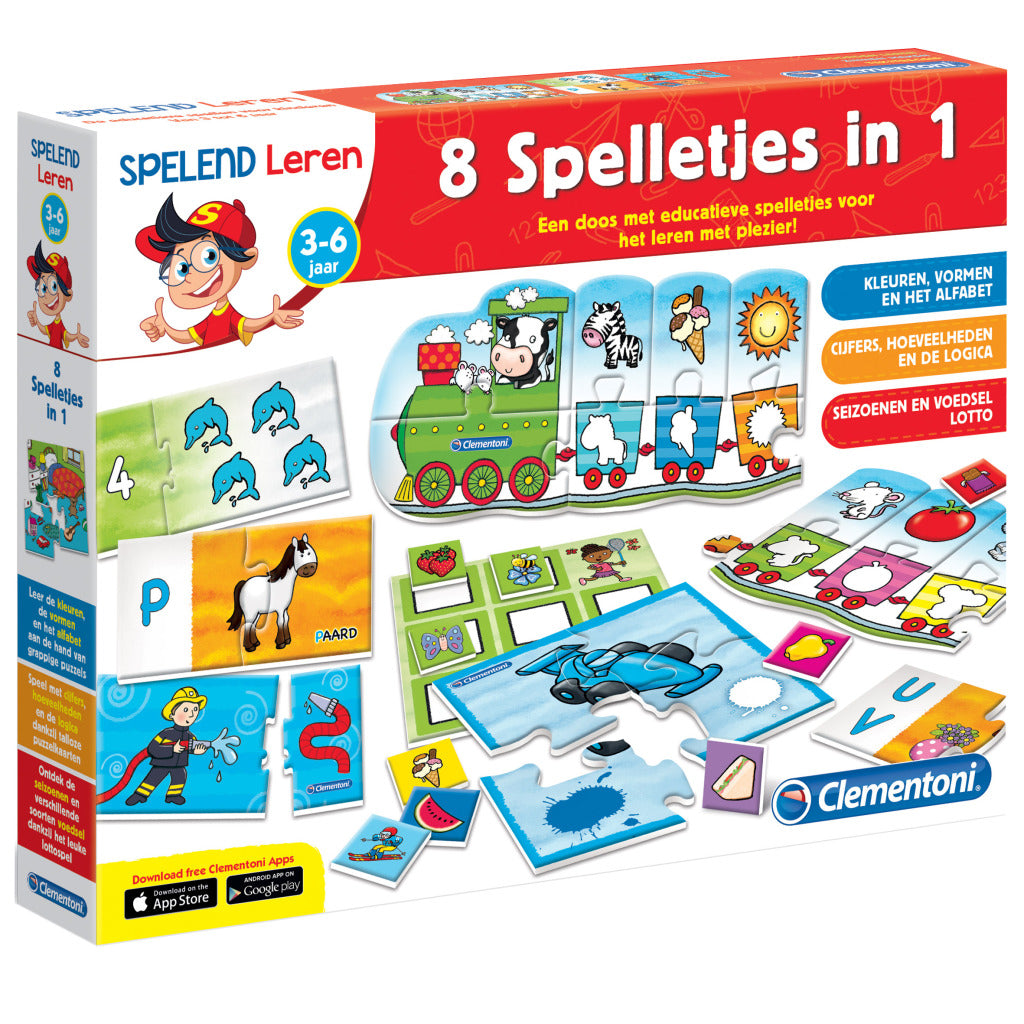 Clementoni spielen 8 Spiele in 1