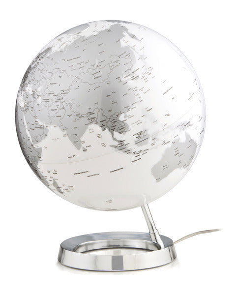 Atmosphere atmosphere nr-0331f7ns-gb globe bright chrome 30cm diameter kunststof voet engelstalig