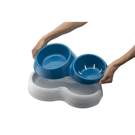 Bama pet voerderbak met waterreservoir 44x27x12 cm verschillende uitvoeringen