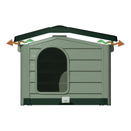 Bama pet cuccia hondenhok 89x75x62 cm groen