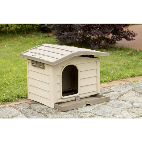 Bama pet cuccia hondenhok 89x75x62 cm beige taupe