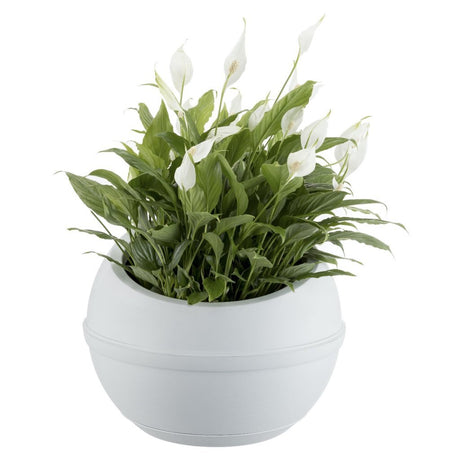 Bama sfera bloempot 23l 40.5x32 cm wit
