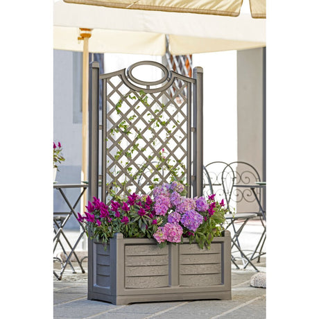 Bama fioriera separe bloemenbak 80x42.5x150 cm grijs