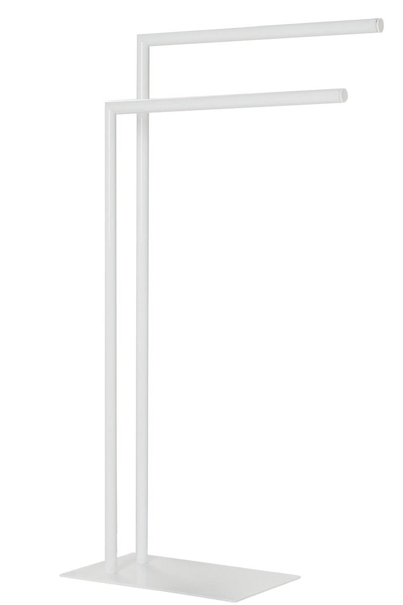 Sealskin tube - handdoekrek 2-armig vrijstaand - voor 2 handdoeken - wit