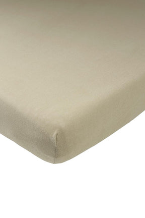Meyco baby uni hoeslaken co-sleeper - taupe - 50x90cm