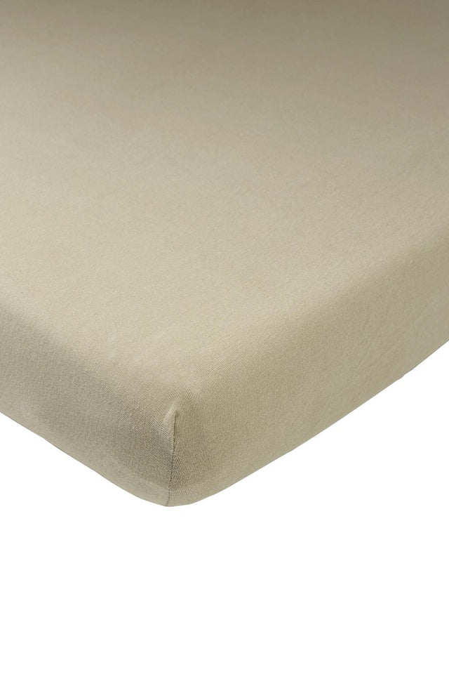 Meyco baby uni hoeslaken co-sleeper - taupe - 50x90cm