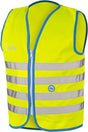 Wowow veiligheidshesje kind met rits en 1150 - fun fietsjas - maat l - unisex - geel blauw zilver l