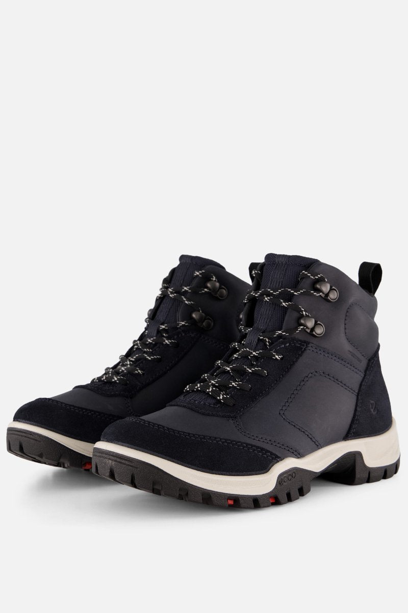 Ecco xpedition iii veterschoenen blauw leer - maat 40