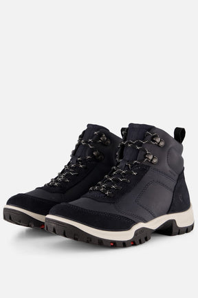 Ecco xpedition iii veterschoenen blauw leer - maat 40