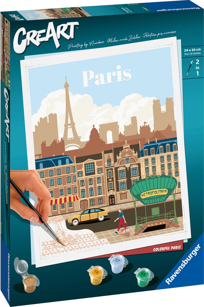 Ravensburger creart schilderen op nummer - kleurrijk parijs