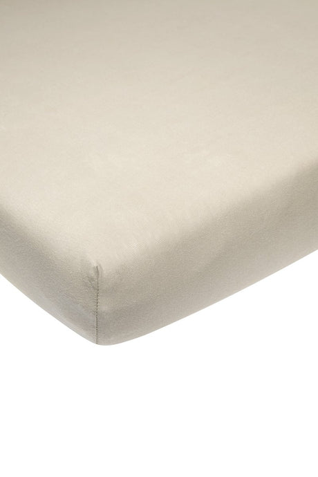Meyco baby uni hoeslaken boxmatras - sand - 75x95cm