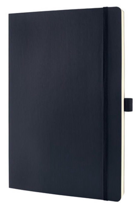 Sigel notitieboek conceptum pure a4 softcover zwart 194 pagina's 80 grams ruit