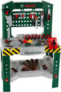 Klein toys bosch mini speelgoed werkbank – 77 delig – met veel accessoires - met leerfuncties – donkergroen