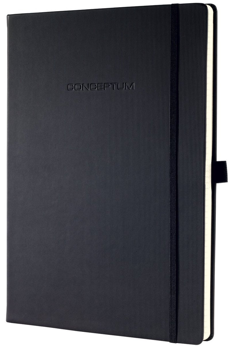 Sigel notitieboek conceptum pure a5 zwart hardcover 194 pagina's 80 grams blanco