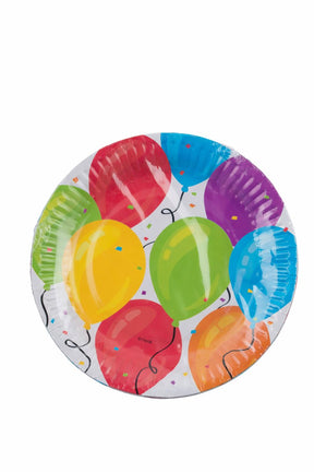Merkloos sans marque papieren bord 18cm 6pcs pa