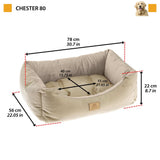 Ferplast perro y cama de gato Chester 80 beige