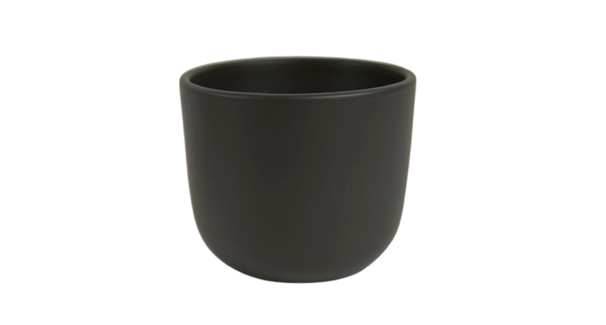 Pot boule antraciet mat 10cm