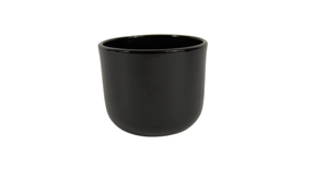 Pot boule zwart glans 12cm