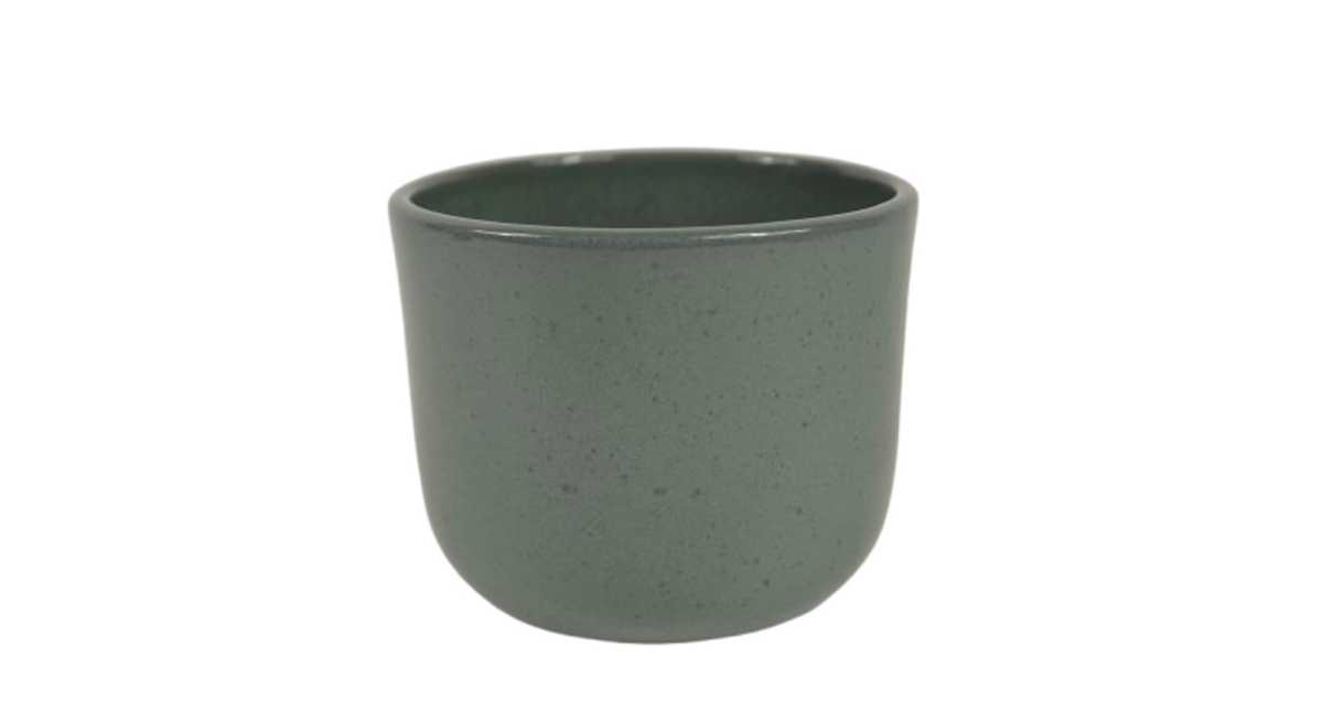 Pot boule graniet groen glans 12cm