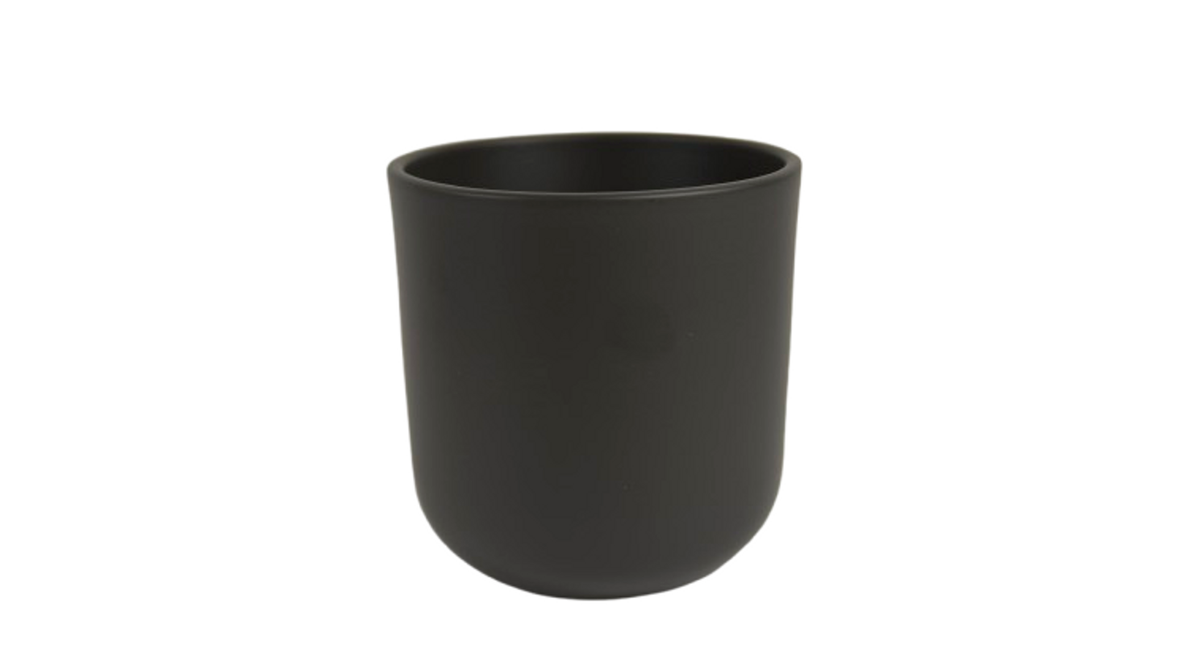 Orchideepot boule antraciet mat 13cm