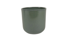 Orchideepot boule graniet groen glans 13cm