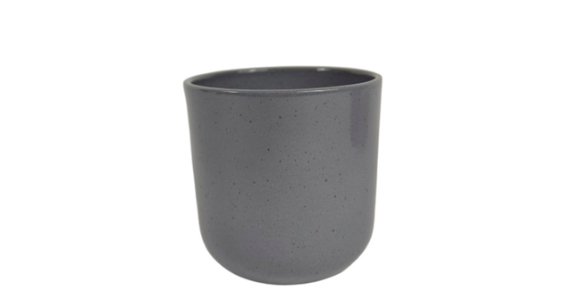 Orchideepot boule graniet grijs glans 13cm