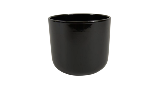 Pot boule zwart glans 14cm