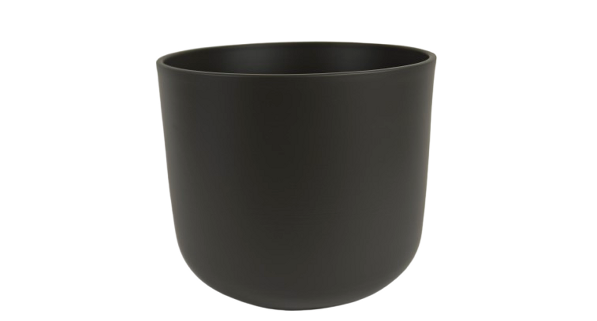 Pot boule antraciet mat 28cm