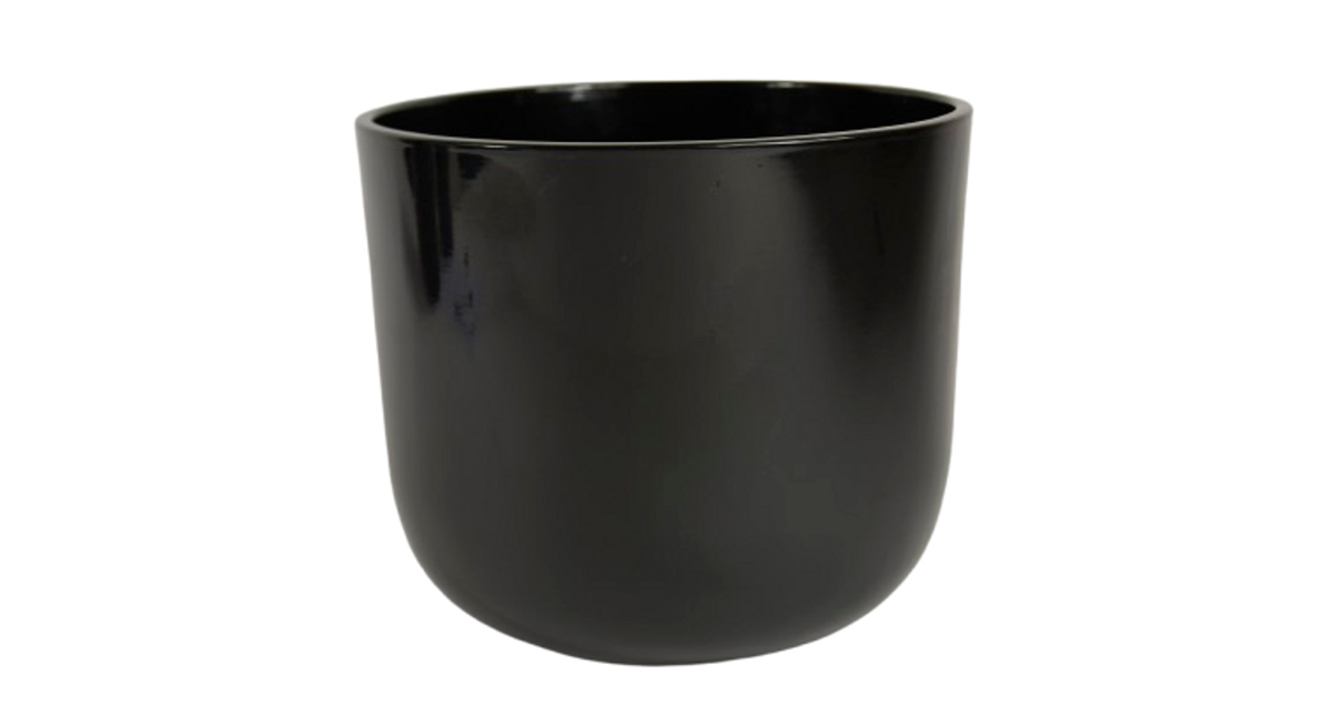 Pot boule zwart glans 32cm