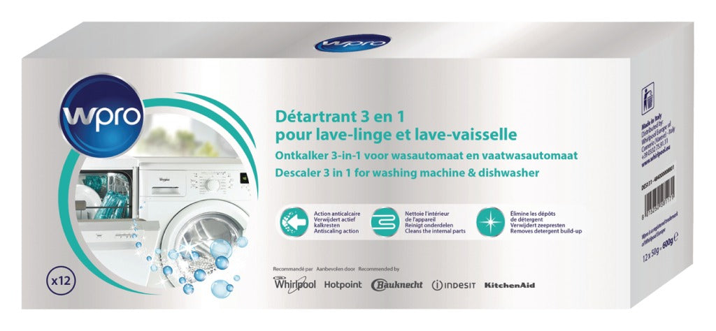 Wpro wpro 484000008801 ontkalker vaatwasser wasmachine 600 g