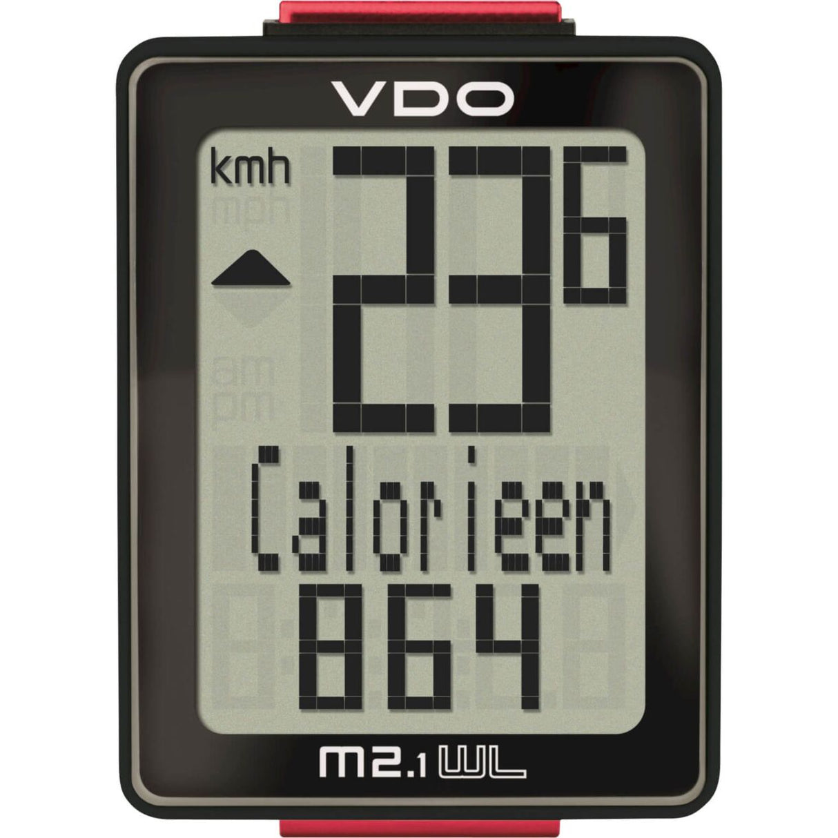 VO Cycling Computer M2.1 WL Analog schwaarz 10 Funktiounen