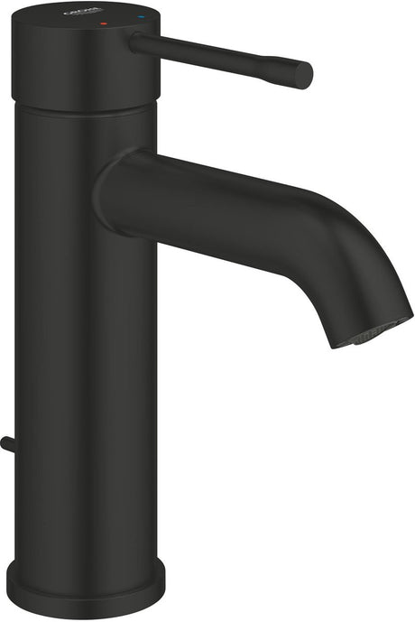 Grohe essence s-size wastafelmengkraan – aquacalibrator – met trekwaste – matte black