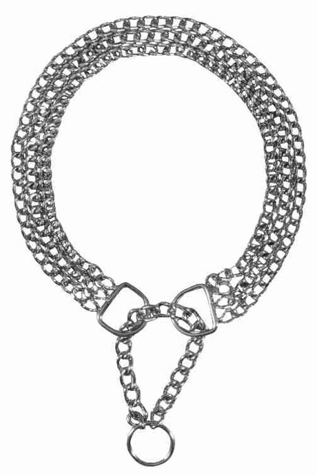 Trixie halsband hond half-slip ketting met 3 rijen one size