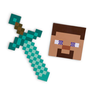 Minecraft zwaard en masker set compleet