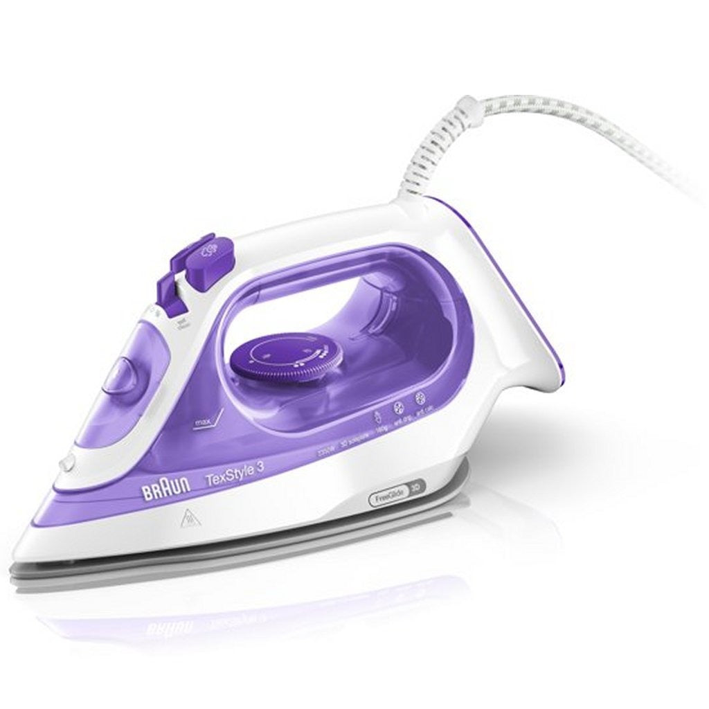 Braun SI3042VI Texstyle3 Dampf Iron 2350W 270 ml Lila Weiß