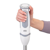 Braun MQ5245WH Multiquick 5 Vario Handmixer Weiß grau