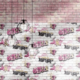 Noordwand behang urban friends coffee bricks roze en wit