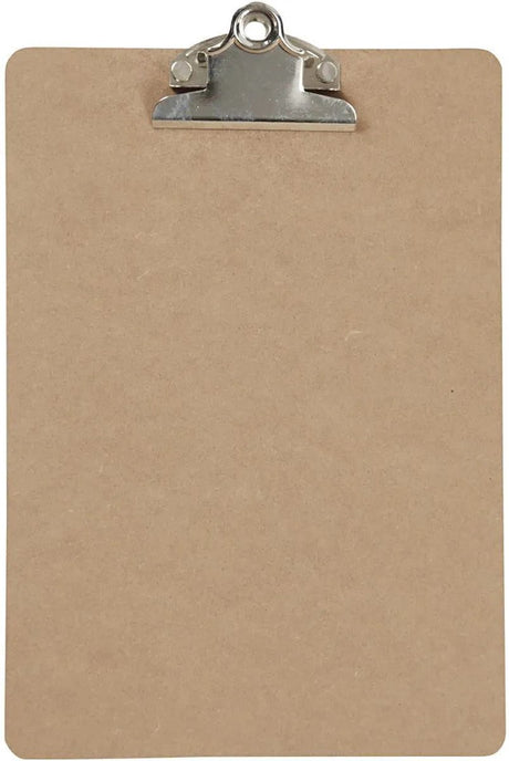 Creativ company clipboard klembord memobord voor documenten - hardboard - a5 formaat - met stevige klem