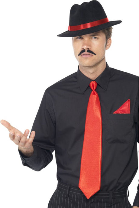 Smiffys gangster verkleedset rood one size