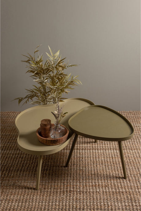 Woood mae bijzettafel - grenen mdf - sepia - 40x61x50
