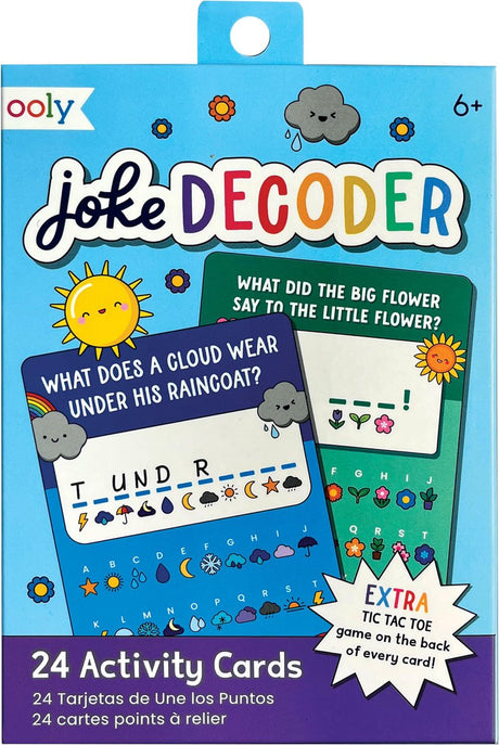 Ooly - joke decoder - activity cards - 24 moppen ontdekkingskaarten