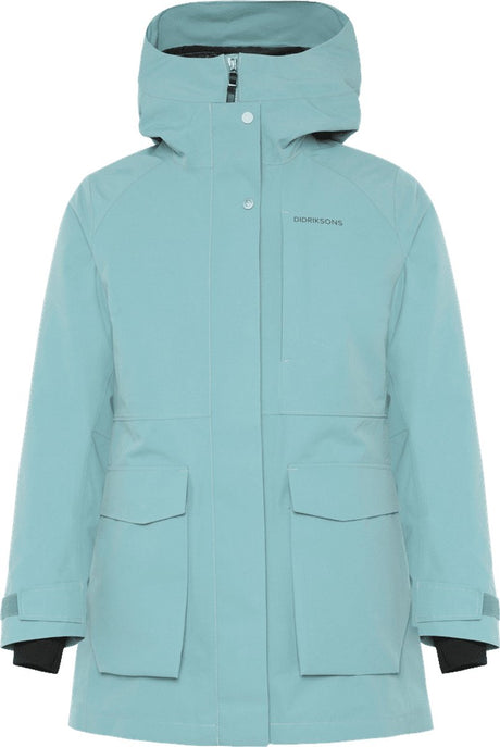 Didriksons harriet wns parka dames outdoorjas - factory blue