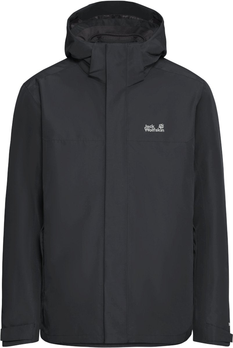 Jack wolfskin stonelite 3in1 jkt m heren outdoorjas - phantom 2xl