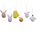 Decoris paasei dieren h6cm 6 assorti