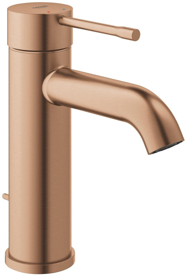 Grohe essence wastafelkraan - lage uitloop - met trekwaste - warm sunset geborsteld (mat brons) - 23589dl1
