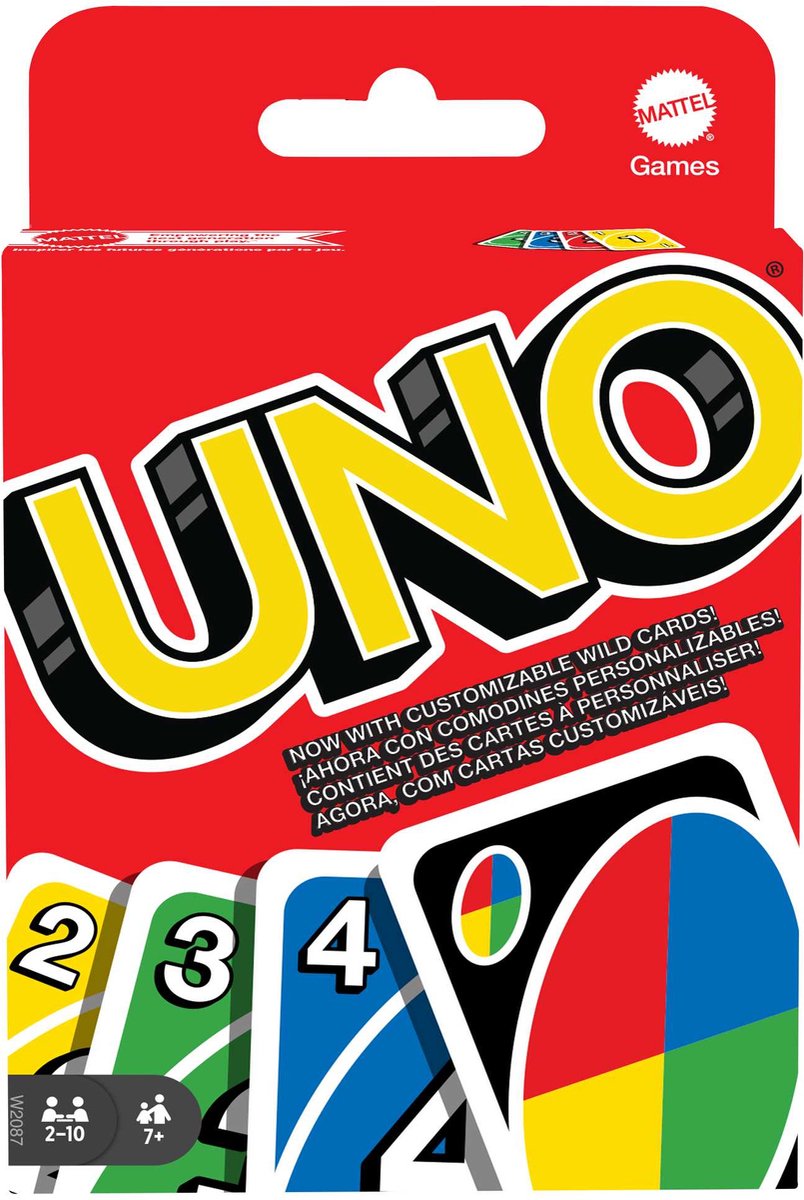 Mattel games uno kaartspel: plezier voor het hele gezin met nieuwe wildcards!