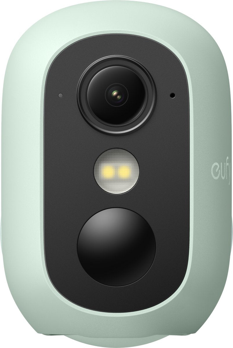 Eufy security cam c35 - groen - draadloze beveiligingscamera - voor buiten en binnen - magnetische bevestiging - kleurennachtzicht - lokale opslag - geen maandelijkse kosten - ip67 - gezichtsherkenning